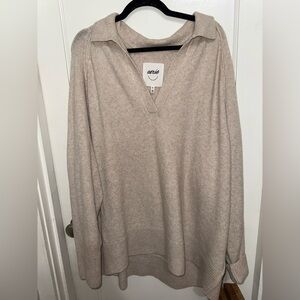 Aerie Beige Pullover Sweater
